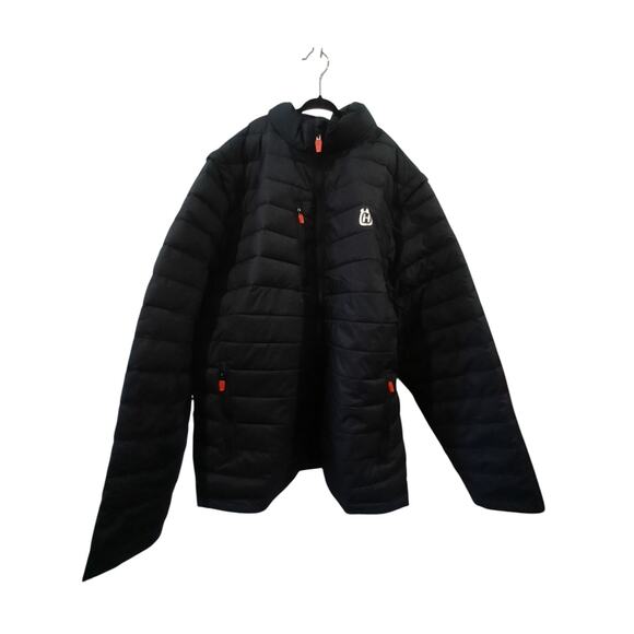 Husqvarna Uplegga Convertible Puffer Jacket / Vest Navy Blue Men’s Size Large... - Picture 1 of 6